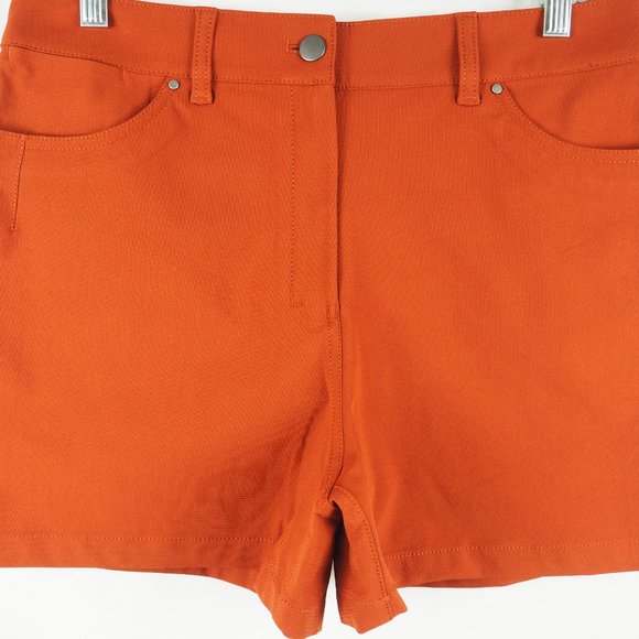 Lululemon Women's City Sleek High-Rise 5 Pocket Short 4" Dark Terracotta Size 30 - Picture 4 of 14